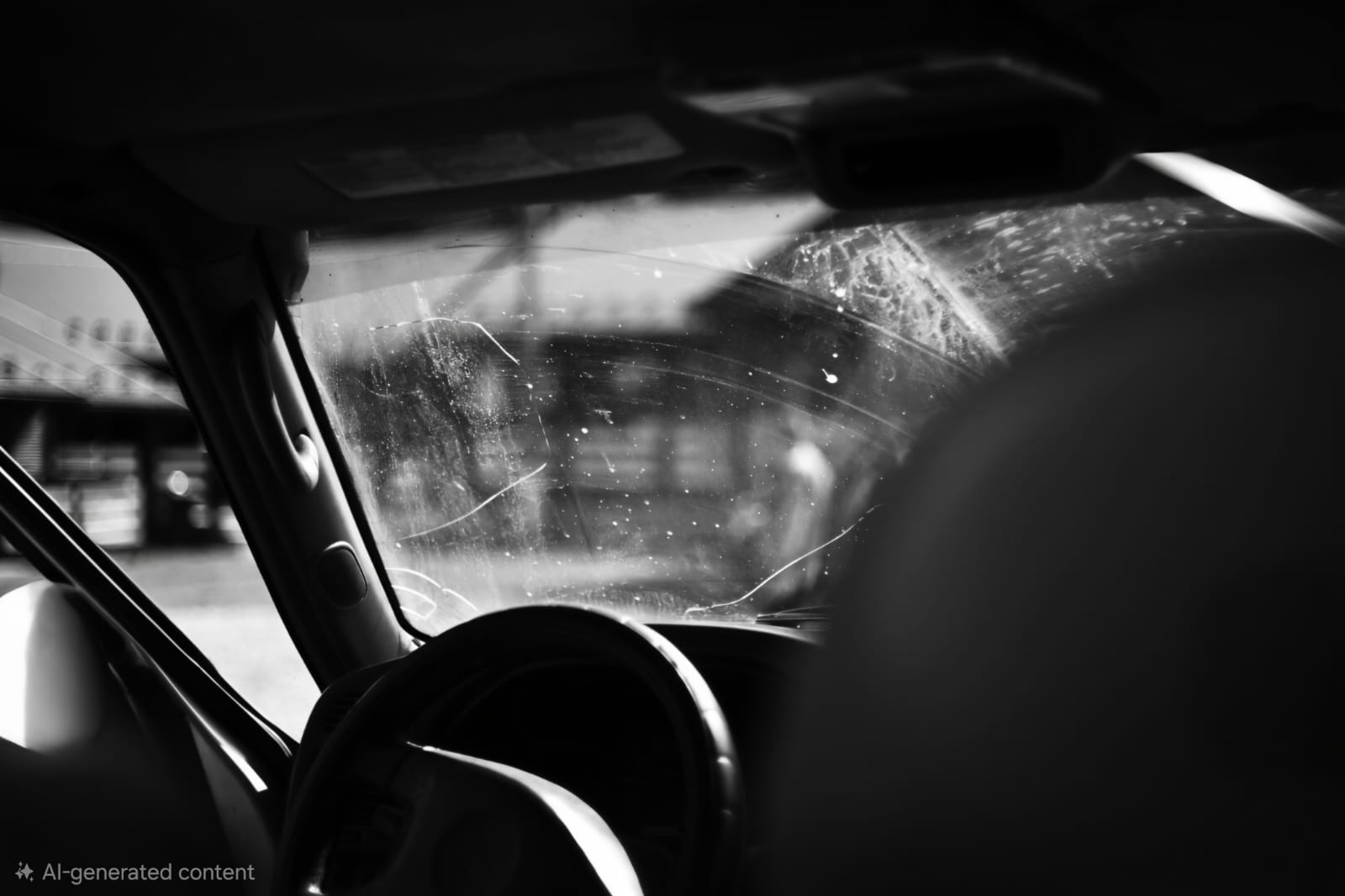 A transparent safety barrier